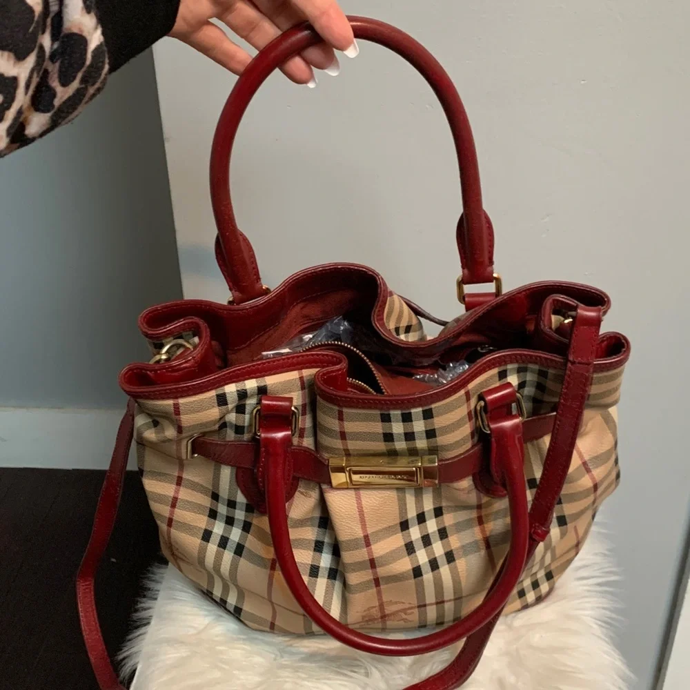 Authentic Burberry slouch 3 way bag